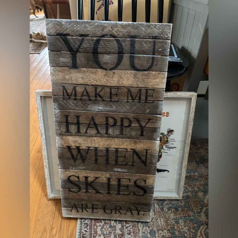 Rustic Wooden Wall Art Sign